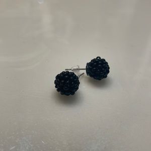 2 for $20...Hand beaded black earrings
